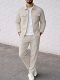 Classic Suede Jacket and Pants Set