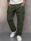 Trendy 100% Cotton Cargo Pants