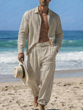 Casual Comfy 100% Cotton Shirt Pants Set