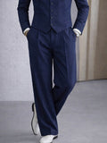 Smart Casual Collarless Blazer and Pants Set