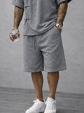 Casual Summer Frog Button Shirt and Shorts Sets