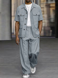 Essential Cargo Style Shirt Pants Set
