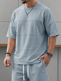 Urban Athleisure Front Stitching T-Shirt Set
