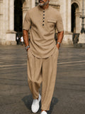 Effortless Leisure Contrast Color Matching Set