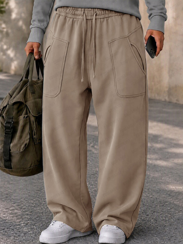 Street-Ready Pocket Design Casual Pants