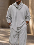 Comfort Designer Draped Scarf Collar Matching Set