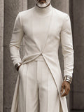 Minimalist Long Tail Mock Neck Top Pants Set