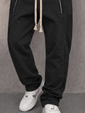 Versatile Leisure Zipper Accent Sweatpants