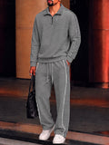 Fusion Sporty Houndstooth Paneled Matching set