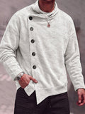 Casual Loose Asymmetric Placket Cardigan