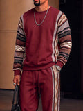 Athleisure Tribal Print Panel Matching Set