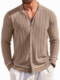 Casual Striped Button Down Knit Shirt (US Only)