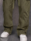 Casual Multi-Pocket Straight Cargo Pants