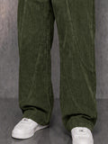 Classic Retro Corduroy Straight Leg Pants