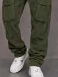 Classic Straight Leg Corduroy Cargo Pants