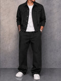 Cargo Style Button Front Jacket Matching Set