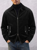 Classic Relaxed Fit Two-Way Zip Corduroy Jacket
