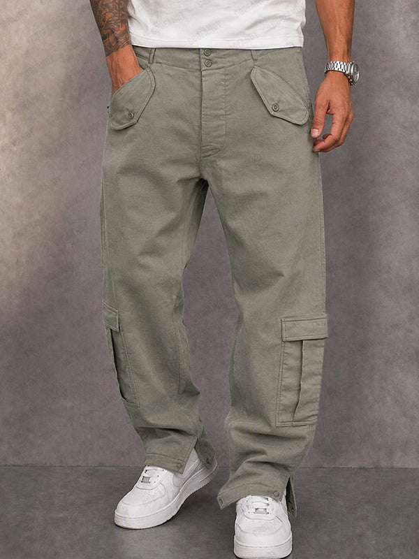 Utility Multi-Pocket Wide Leg Cargo Pants