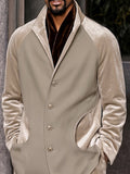 Minimalist Luxury Velvet Panel Blazer and Pants Set