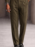 Retro Military Style Jacket and Pants Set