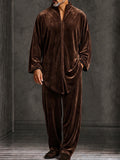 Old Money Comfort Loose Velvet Matching Set