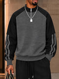 Athletic Style Loose Two Tone Matching Set