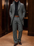 Vintage Inspired Lapel Houndstooth Blazer and Pants Set