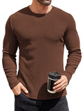 Classic Versatile Slim Fit Sweater (US Only) Sweater coofandy Brown S 