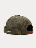 Stylish Fish Embroidery Corduroy Brimless Hat