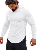 Workout Muscle Fit Cotton Blend Hoodie (US Only) Hoodies Coofandy&