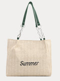 Large Capacity Woven Straw Tote Bag