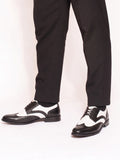 Two-Tone Wingtip Brogue Derby Dress Shoes