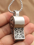 Vintage Whistles Pendant with Chain Necklace coofandy 