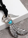 Retro Feather Pendant Necklace Necklace coofandystore 