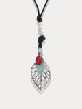 Retro Leaf Pendant Necklace Necklace coofandystore 