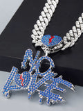 Cuban Link Chain Necklace with Pendant Necklace coofandy 