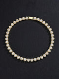 Radiant Hearts Cuba Chain Necklace coofandy Gold One Size (18") 