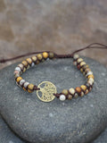 Tree of Life Pendant Woven Bracelet Accessories coofandy PAT10 One Size 