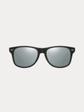 Trendy Square Polarized Sunglasses Accessories coofandy Black/Silver One Size 
