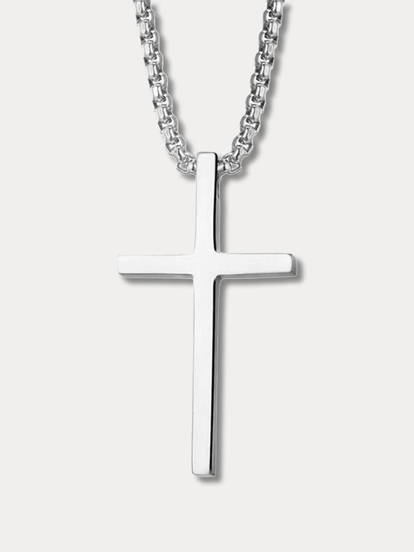 Simple Cross Pendant Chain Necklace