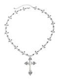 Gothic Style Cross Beaded Necklace
