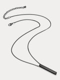 Simple Vertical Bar Pendant Necklace