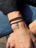 Ethnic Style Multi Layer Woven Cross Bracelets