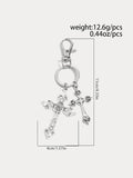 Retro Cross Pendant Keyring Jeans Pants Chain