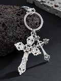 Retro Cross Pendant Keyring Jeans Pants Chain