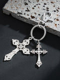 Retro Cross Pendant Keyring Jeans Pants Chain