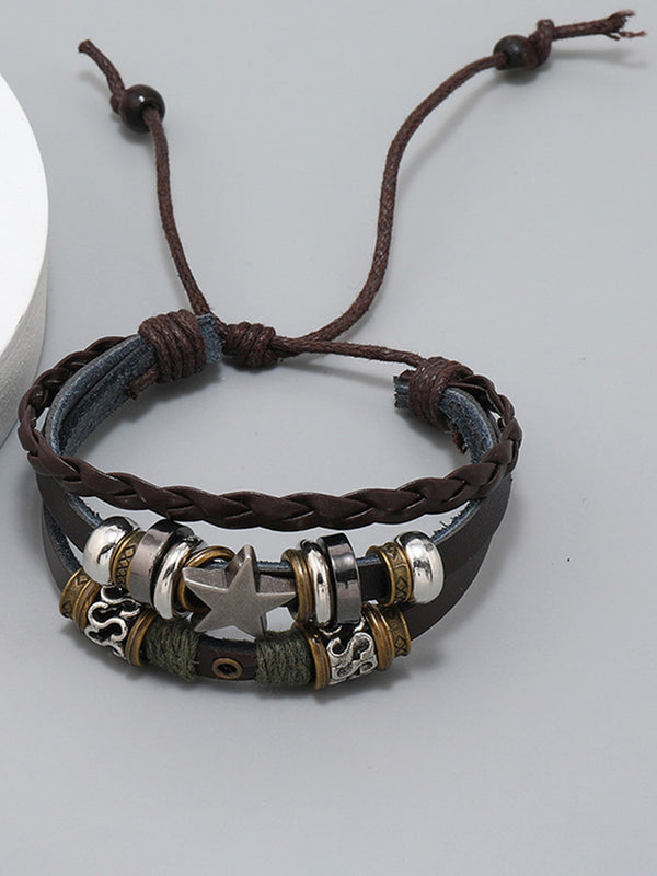 Retro Multilayer Wrap Leather Bracelets