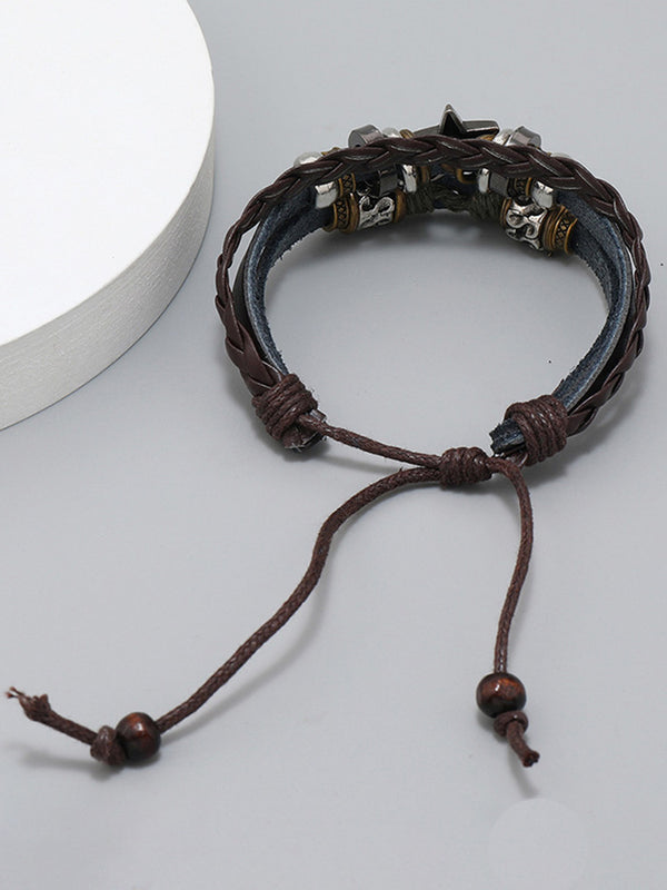 Retro Multilayer Wrap Leather Bracelets