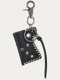 Retro Design Lighter Leather Case Keychain