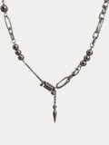 Punk Stainless Steel Rivet Pendant Necklace